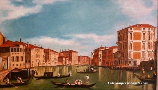 Veduta del Canal Grande da Palazzo Bembo a Palazzo Vendramin Calergi Falsi d'autore